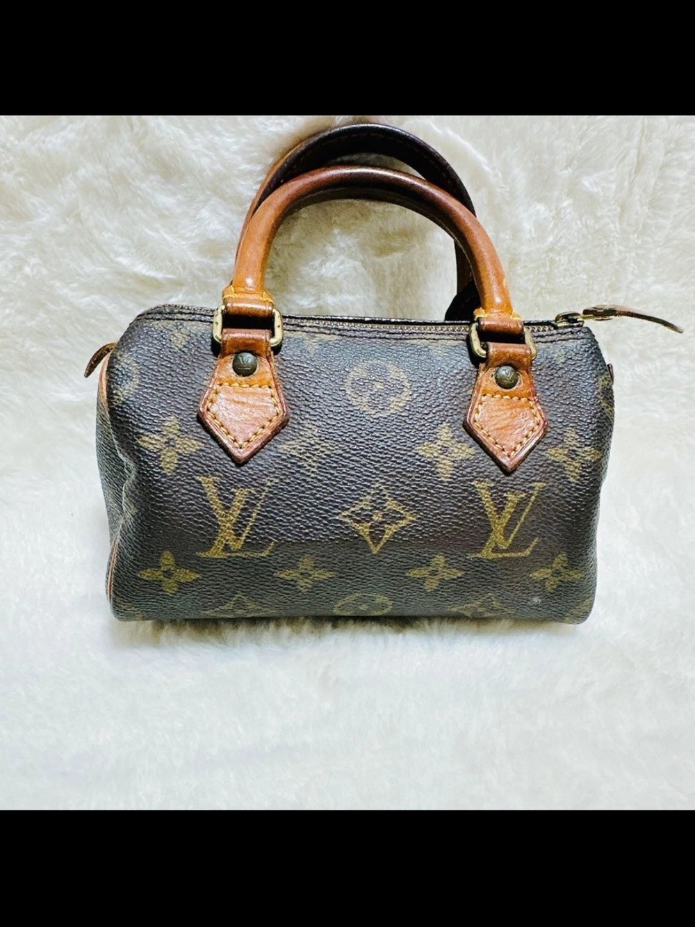 Louis Vuitton Monogram Mini Speedy in Brown and Tan